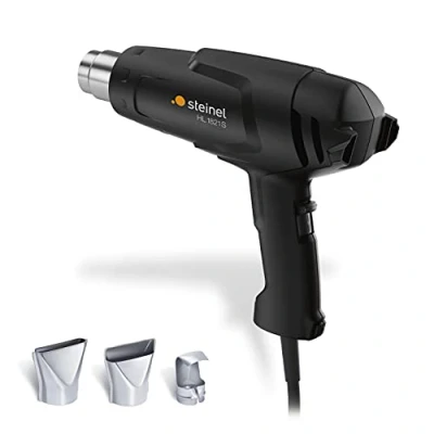 Imagen de Steinel HL 1821 S Pistola de aire caliente, en color negro, con maletín, 3 boquillas, consumo 1800 W, temperatura 550 C, 2 niveles soplado, seguridad térmica y cable 2,2 metros