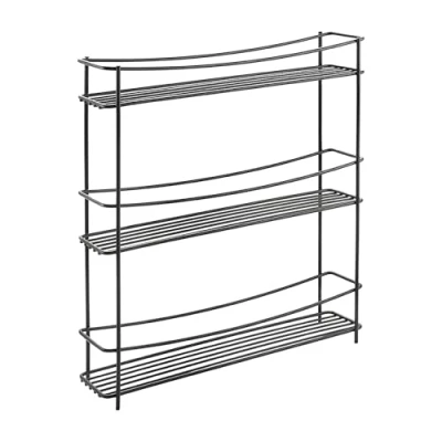 Imagen de Metaltex KUMINO LAVA Especiero de Sobremesa. Acabado TOUCHTHERM color Negro. Dimensiones: 37x35x7cm