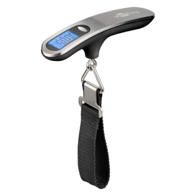Imagen de Goobay 71883 Báscula digital para maletas viaje Equipaje, 50 kg plata