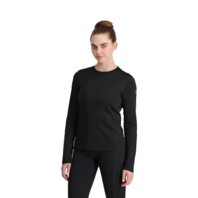 Imagen de Spyder Charger Crew Camiseta de Senderismo, Negro, Large para Mujer