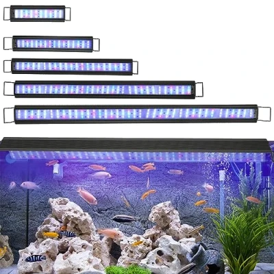 Imagen de Sonnewelt Iluminación LED para acuarios de 18W, lámpara espectro RGB plantas acuáticas y agua dulce 45 70cm, regulable