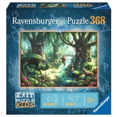 Imagen de Ravensburger Exit Puzzle Kids 12955 (368 Piezas, para niños a Partir de 9 años), diseño del Bosque mágico, Multicolor (12955)