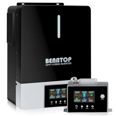 Imagen de Inversor solar híbrido de 3600 W, 24 VDC a 230 VAC Pure Sine Wave Inverter (Off Grid) con controlador 120 A, MPPT Max PV Input Voltage 500 V for Lead Acid and Litio Baterías