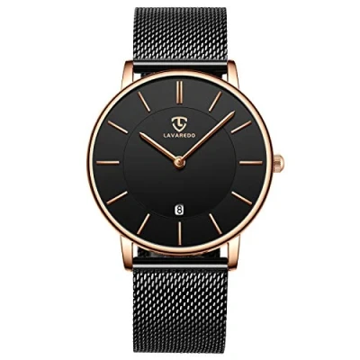 Imagen de BEN NEVIS Reloj Hombre,Relojes Analogicos Cuarzo Hombre,Reloj Ultra Delgado,con Carcasa Ultrafina,Visualización de la Fecha,Correa Cuero,Elegante y Clásico Pulsera Moda,Regalo Hombres