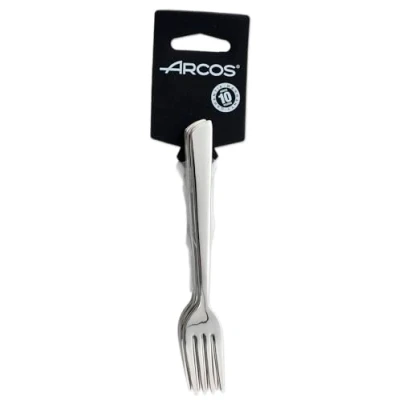 Imagen de Arcos Serie Toscana Juego de Tenedor para Tartas (6 tenedores) Monoblock una pieza en Acero Inoxidable 18/10 y 140 mm Color Plata