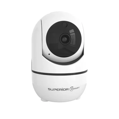 Imagen de Superior Security iCM001 Cámara de vigilancia para Interior (HD, 720p, 2,4 GHz, visión Nocturna y Audio bidireccional, interceptación Movimiento)
