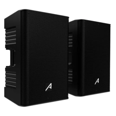 Imagen de Audibax Freeport 212 Set de 2 Altavoces Activo y Pasivo 12&quot; Potencia 400W Conexión USB/SD/FM Cable Alimentación Altavoz Mando Incluidos Amplificado con Bluetooth