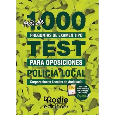 Imagen de Policía Local de Andalucía. Corporaciones Locales. Más 1.000 preguntas examen tipo test para oposiciones: oposiciones (FONDO)
