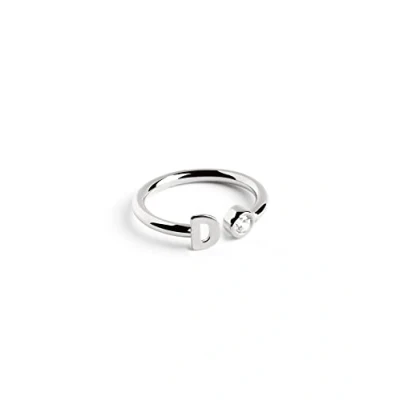 Imagen de Singularu Personalizado Letter Anillo, Mujer, Talla: One Size, Letra d plata