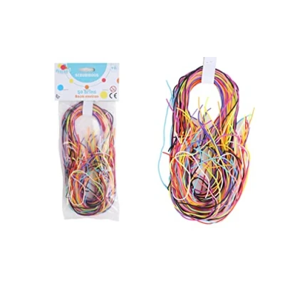 Imagen de FLYPOP&#039;S 50 Hilos de Scoubidou Juego Recreación 010113 Multicolor Nylon Ocio Creativo Juguete Infantil Hebras 80 cm x 0,5 A Partir 6 años.