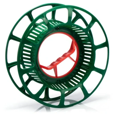Imagen de com four® Enrollador de Cable Tambor vacío plástico como Organizador para Cables, Luces Colores, Cintas y Alambres (01 Pieza Carrete)