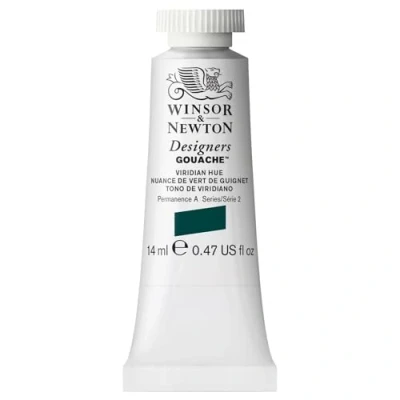 Imagen de Winsor &amp; Newton 605696 Diseñador Gouache, el mejor color para artistas, 14ml Tubo, opaco, pigmentos excelentes Tono Viridiano
