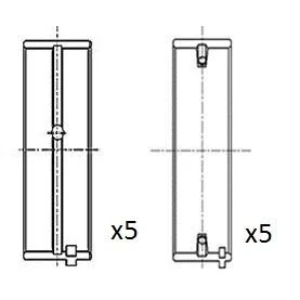 Imagen de Cojinete de cigüeñal FAI AutoParts BM1002 025