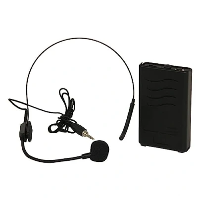 Imagen de Ibiza PORTHEAD12 2 VHF micrófono Auricular inalámbrico 207.5MHz para PORT8VHF BT, PORT10VHF PORT12VHF PORT15VHF BT
