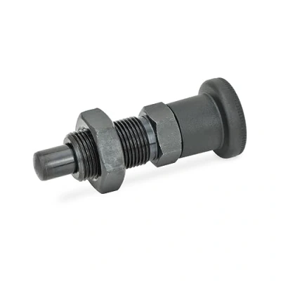 Imagen de Ganter Standard Tornillo de bloqueo rueda GN 817 Sin tope pestillo/Acero bruñido Click Pen gehärtet 1 pieza), Negro, 4 BK