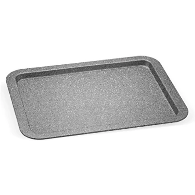 Imagen de Aeternum Petravera Madame Bandeja Antiadherente Rectangular, Aluminio, Gris, 38 x 27 2 cm