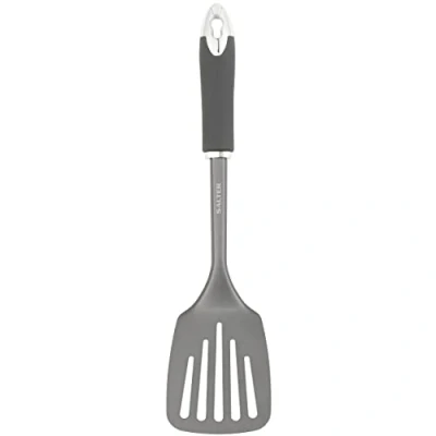 Imagen de Salter BW11064EU7 Espátula ranurada Cosmos, Turner de pescado huevo frito y hamburguesa, Sirviendo alimentos separadores, Gancho colgante almacenamiento, fácil limpiar