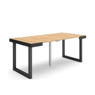 Imagen de Skraut Home Mesa Consola Extensible Comedor Plegable 180 para 8 comensales Patas Madera Maciza Estilo Moderno Roble