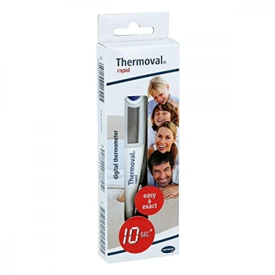 Imagen de Thermoval® Rapid Termómetro médico rápido y electrónico para medir la temperatura de niños, bebés adultos
