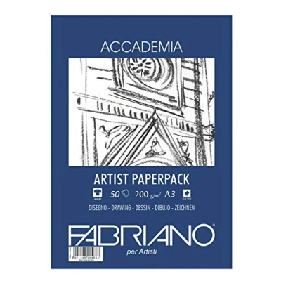 Imagen de Unbekannt Fabriano 50813200 Papel de Dibujo, algodón, Color Blanco, 29,7 x 442 0,5 cm