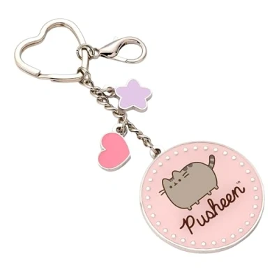 Imagen de Pusheen The Cat Schlüsselanhänger mit Mini Charms, Rosa, Rosa und silberfarben, One size