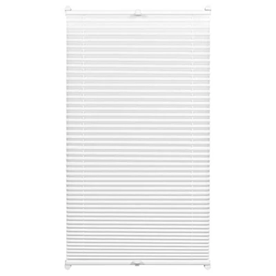 Imagen de GARDINIA Persianas plisadas, Persiana plegable opaca, Todas las piezas de montaje incluidas, plisadas EASYFIX sujetadas con dos rieles, Blanco, 95 x 130 cm (WxH)