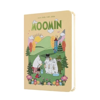 Imagen de Agenda Escolar Erik 2025/2026 Semana Vista Pocket 17 Meses Moomin