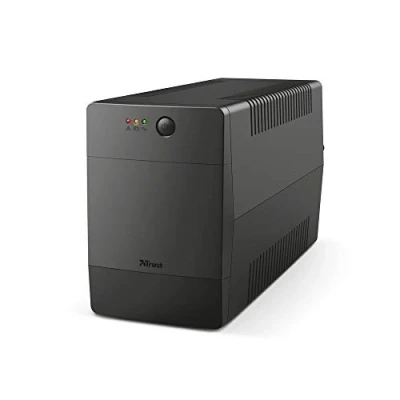 Imagen de Trust Paxxon SAI PC 1500 VA Sistema de Alimentación Ininterrumpida, 4 Tomas Pared Schuko, UPS con Batería Incorporada, Protección Incorporada contra Sobrecarga o Descarga, Ordenador, Smart TV