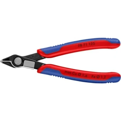 Imagen de Knipex Electronic Super Knips® bruñido, con fundas multicomponentes 125 mm (cartulina autoservicio/blíster) 78 71 SB