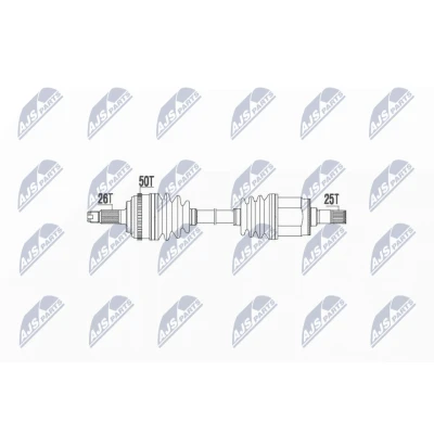 Imagen de NTY NPW HD 040 Árbol de transmisión Eje delantero, derecha 615 HONDA: CIVIC 7 Hatchback