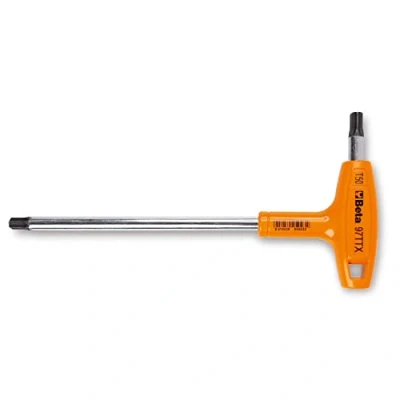 Imagen de Beta 97TTX 25 Llaves macho acodadas con mango para tornillos huella Torx