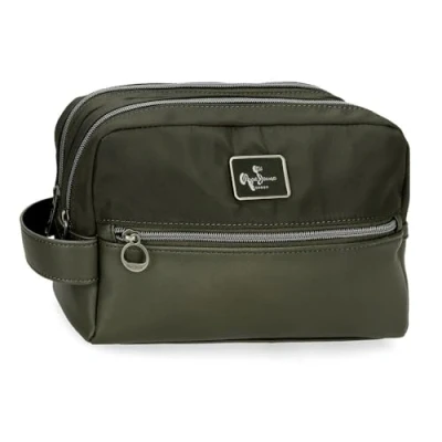 Imagen de Pepe Jeans Christine Neceser Adaptable Verde 26x16x12 cms Poliéster con Detalles en Piel Sintética by Joumma Bags