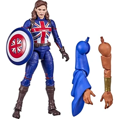 Imagen de Avengers Figura de acción Agente Carter Marvel 15 cm Legends Series, Incluye diseño Premium, 1 Accesorio y 2 Piezas Build a Figure