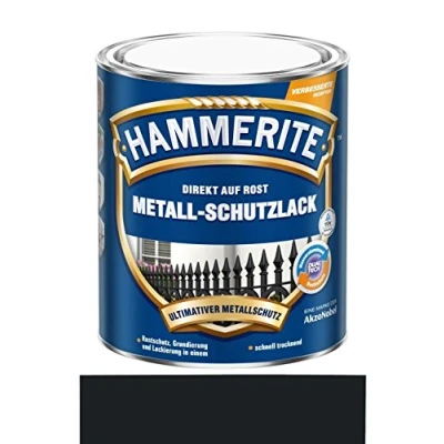 Imagen de 750 ml Hammerite directamente en óxido de metal lacado Protector Negro, brillo