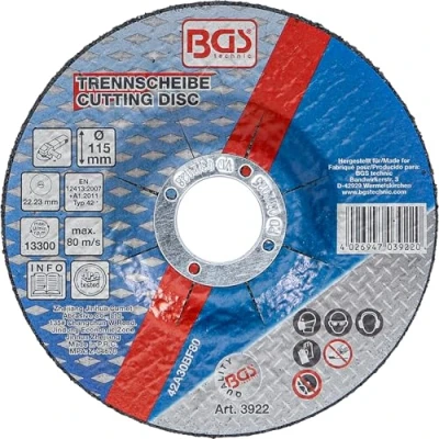 Imagen de BGS 3922 Disco de corte para metal Ø 115 x 2,5 22,2 mm tipo 42