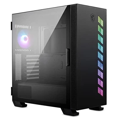 Imagen de MSI MAG VAMPIRIC 300R Caja PC Mid Tower Cristal Templado, Placa Base y Capacidad Radiador Dual 360mm, Soporte de GPU, Función E/S Inteligente, Panel ARGB LED Ventilador 120mm Mystic Light