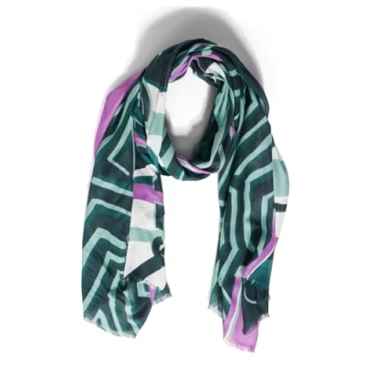 Imagen de CECIL B572500 Bufanda Estampada, Color Verde, A Mujeres