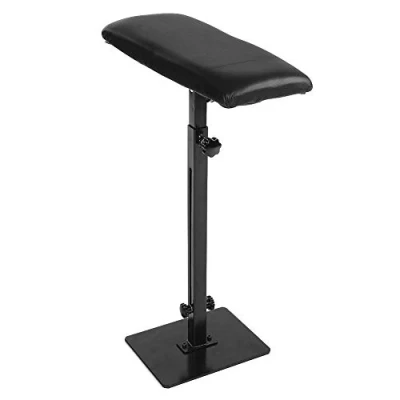 Imagen de Reposabrazos Tatuaje, Reposapiés para Tatuaje Reposapiernas Tattoo Armrest Legrest 63 95CM Altura Ajustable ángulo Metal Soporte Trípode Giratorio Almohadilla Esponja Descanso Barra Brazo
