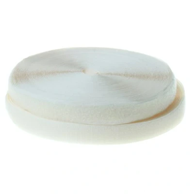 Imagen de TUKA 25m x 20mm Hook y Loop Bandas para coser, no autoadhesivas, 20 mm de ancho, Gancho bucle cinta, vuelta sin adhesivo, Cinta Bucle, marfil, TKB5004 ivory