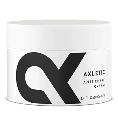 Imagen de AXLETIC Crema Antirozaduras Muslos Mujeres y Hombres con Aloe Vera, 100ml Antifriccion Muslos: Previene Trata las Irritaciones Badana Ciclismo, Alternativa a Parches