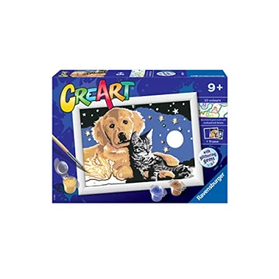 Imagen de Ravensburger CreArt Serie E, Cielo Estrellado, Pintura por Numeros, Kit de para Niños, Juego Educativo Niños 9+ Años, 18x13 cm