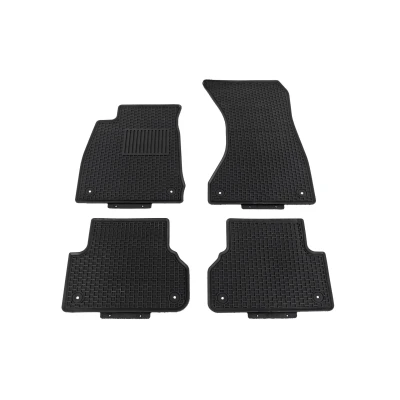 Imagen de VAICO V10 7497 Juego de alfombrillas suelo Caucho delante y detrás 4 negro Adaptado AUDI: A4 B9 Avant, A5 Sportback