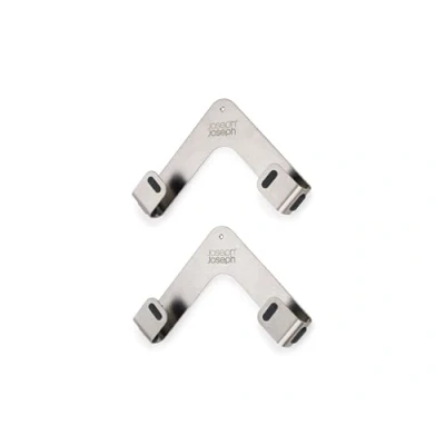 Imagen de Joseph Space Juego de 2 soportes para tapas ollas y sartenes Organizador en pared autoadhesivo, apto hasta 28 cm, cinta 3M VHB tornillos incluidos, acero inoxidable