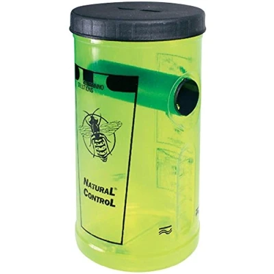 Imagen de SWISSINNO Trampa para Avispas Incluye Cebo Natural, no tóxico, 1 Pieza con Repelente Abejas
