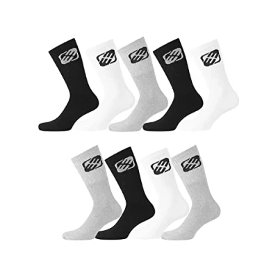 Imagen de FREEGUN Calcetines Hombre Deporte Entrenamiento Paquete de 9 Altos Hombre, Running, Cómodos