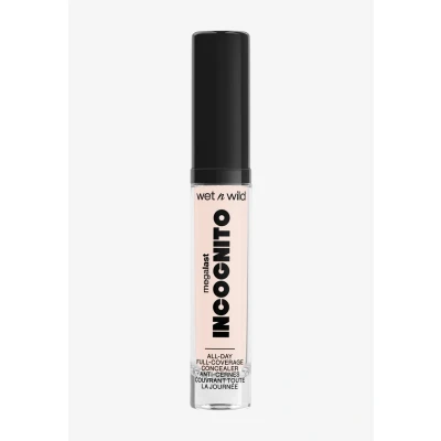 Imagen de wet n wild, Megalast Incognito Full Coverage Concealer, Corrector Ricamente Pigmentado, Cobertura Media a Completa, Acabado Mate, Nutritiva e Hidratante con Manteca de Karité, Fair Beige