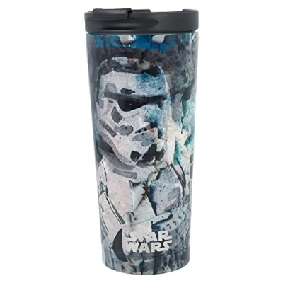 Imagen de Stor8412497002726Aislado Acero Inoxidable Térmica Café Vaso, 425 ml Capacidad, Star Wars