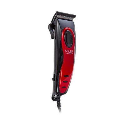 Imagen de Adler AD 2825 Cortapelos Silencioso con 4 Peines, Acero Inoxidable, 15W, Cable