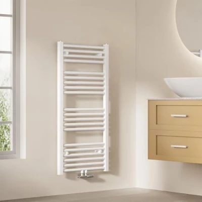 Imagen de EMKE TR1050W NEW Radiador de baño, Acero Inoxidable, Blanco, 50 x 100 cm