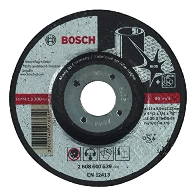 Imagen de Bosch 2 608 600 539 Disco de desbaste acodado Expert for INOX AS 30 S BF, 115 mm, 6,0 mm (pack 1)